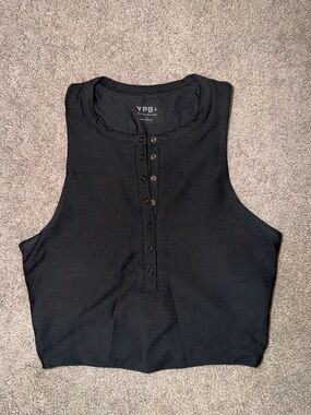 YPB Abercrombie Athletic button front top